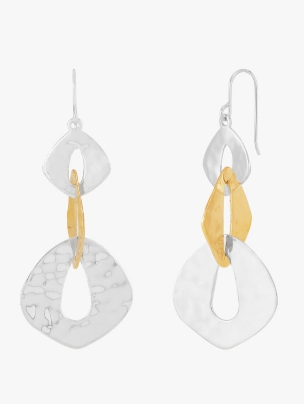 Silpada Sterling & 18K GP 'Forever Blessed' Drop Earrings